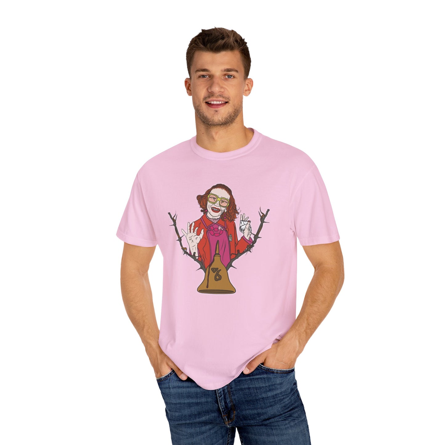 Weapons Inspired Aunt Gladys Illustrated Unisex Garment-Dyed T-shirt