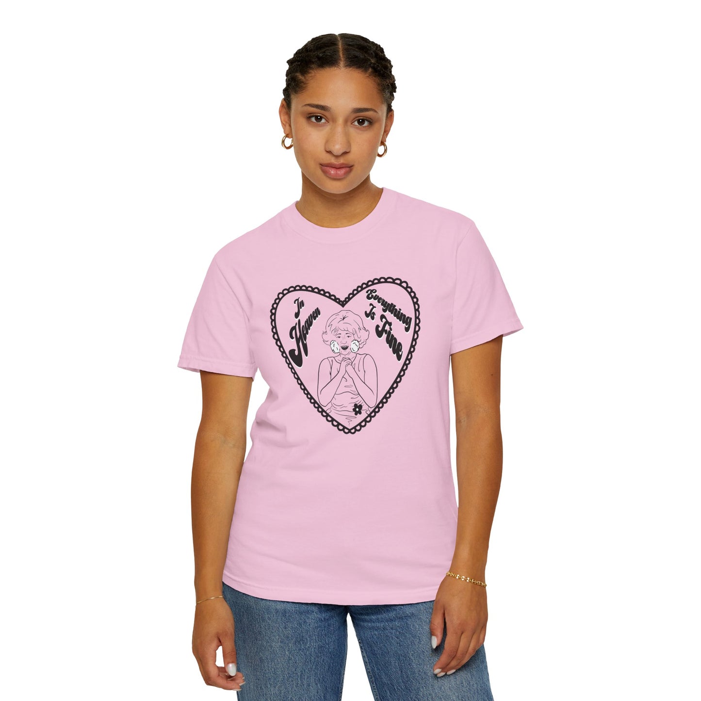 Lady in the Radiator Unisex Garment-Dyed T-shirt (Pink or Grey)