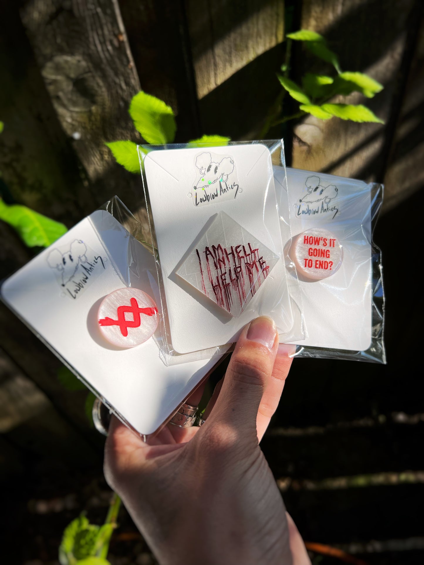 Santa Sangre Concha’s Arms Pins & Earrings