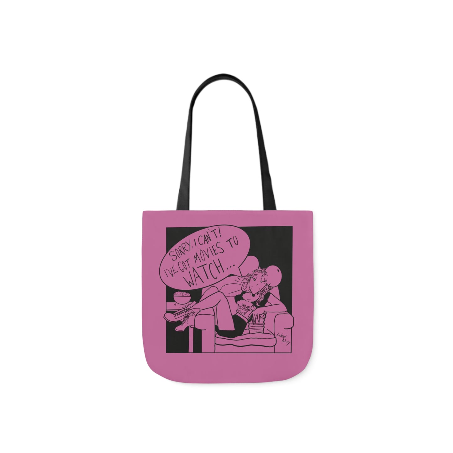 Movies to Watch Rat - Pink Canvas Tote Bag