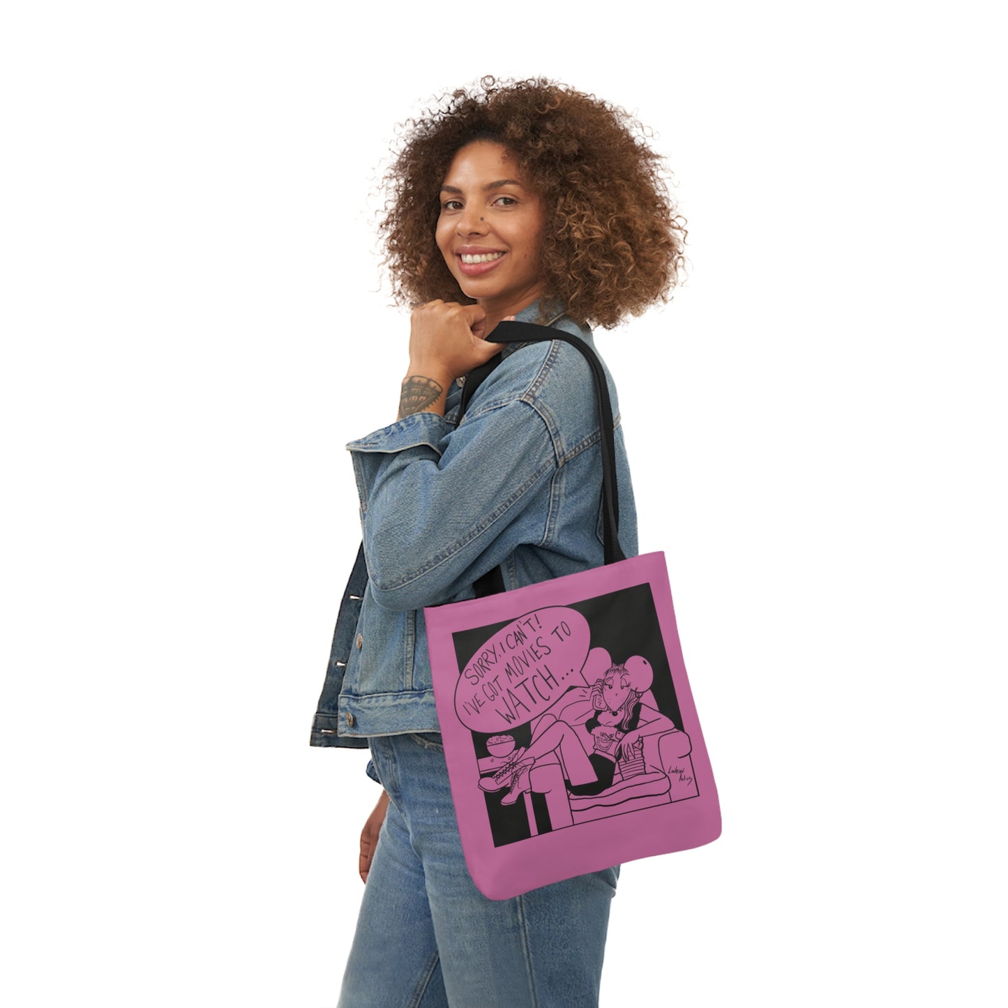 Movies to Watch Rat - Pink Canvas Tote Bag