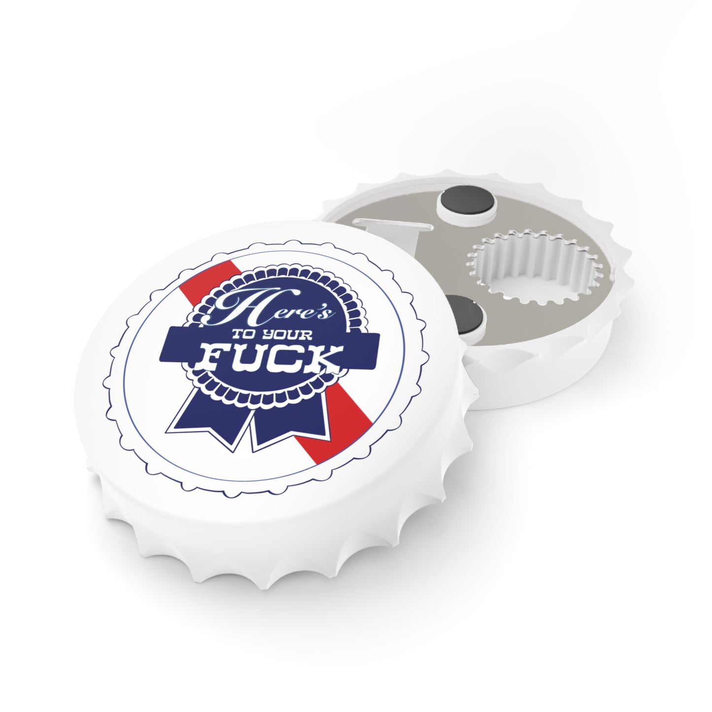 Blue Velvet Illustrated Magnetic Bottle Opener