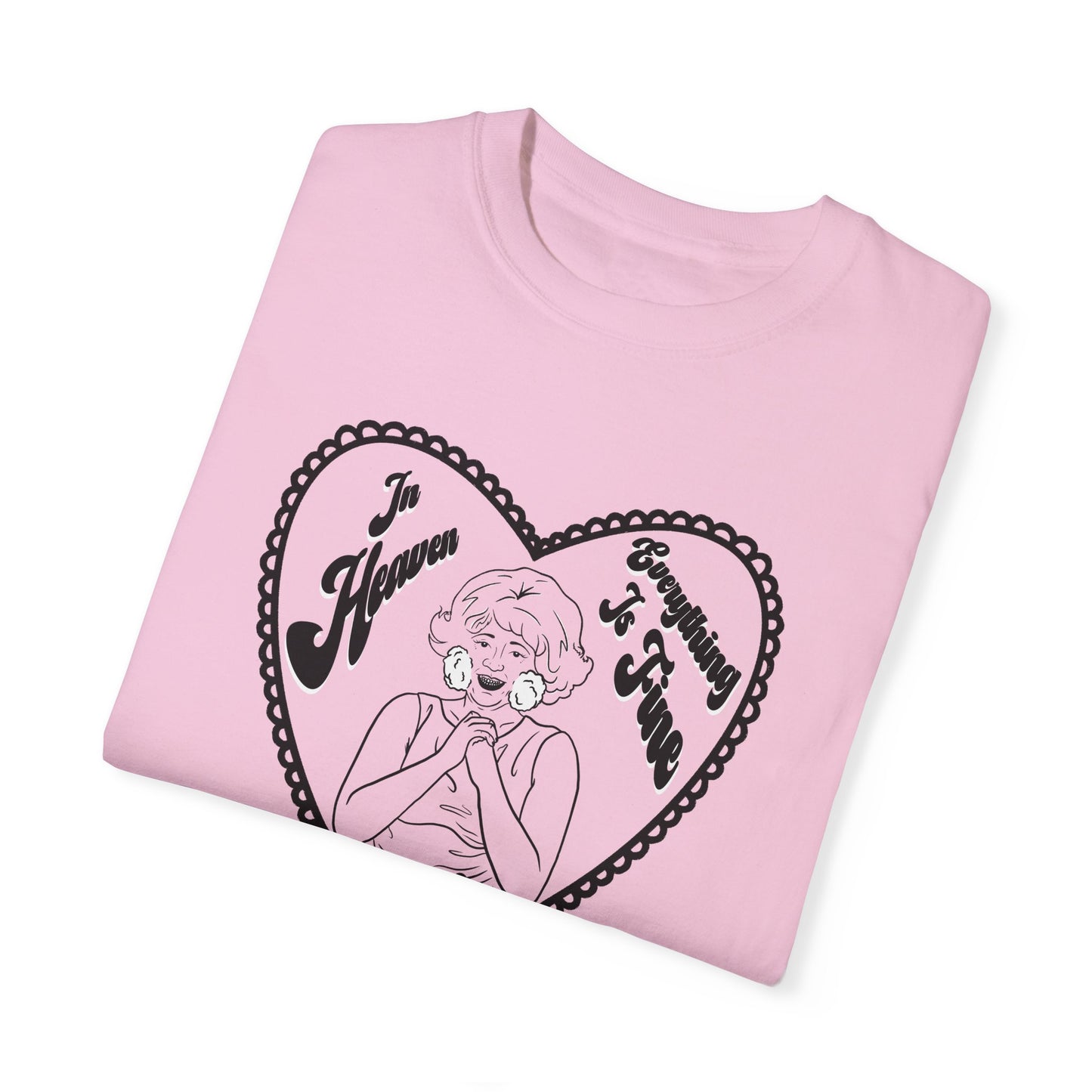 Lady in the Radiator Unisex Garment-Dyed T-shirt (Pink or Grey)