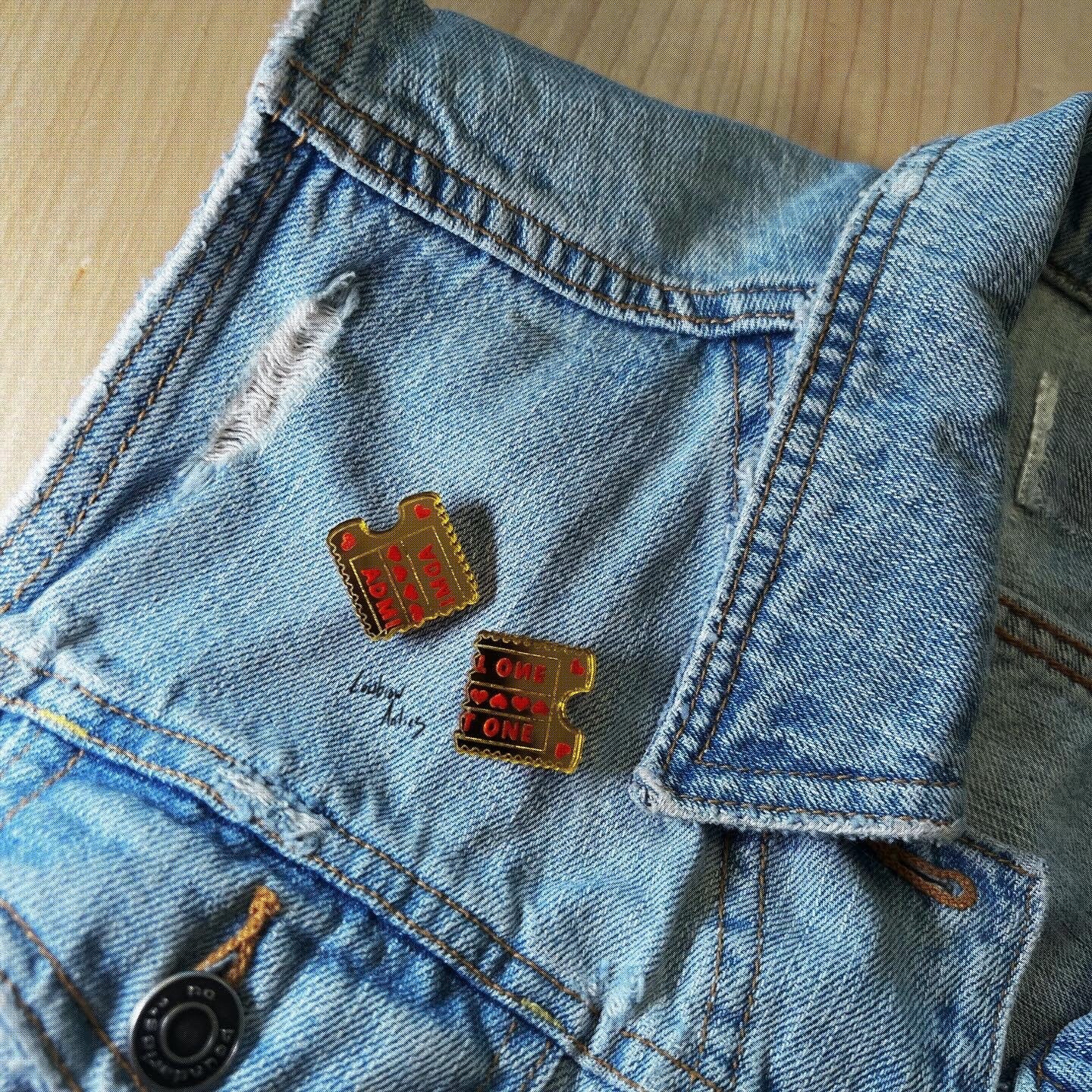 Admit One Shareable Pin Set