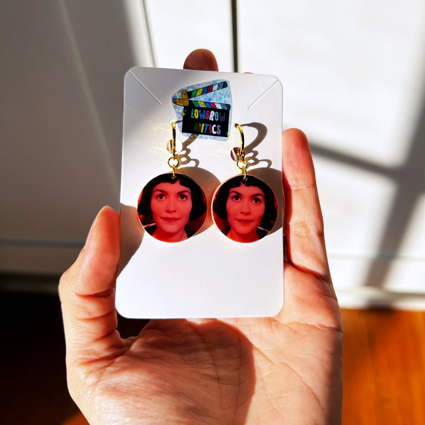 Amelie Film Still Gold Hoop Earrings