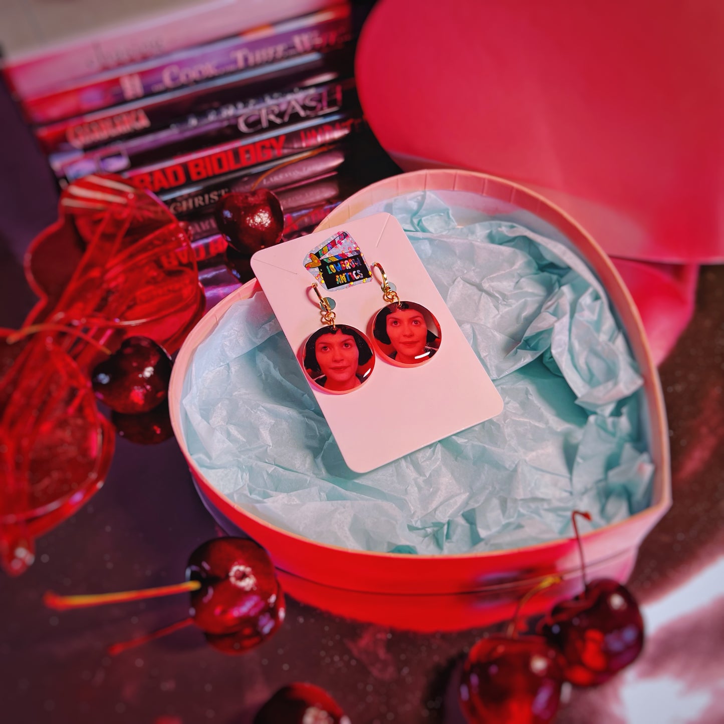 Amelie Film Still Gold Hoop Earrings