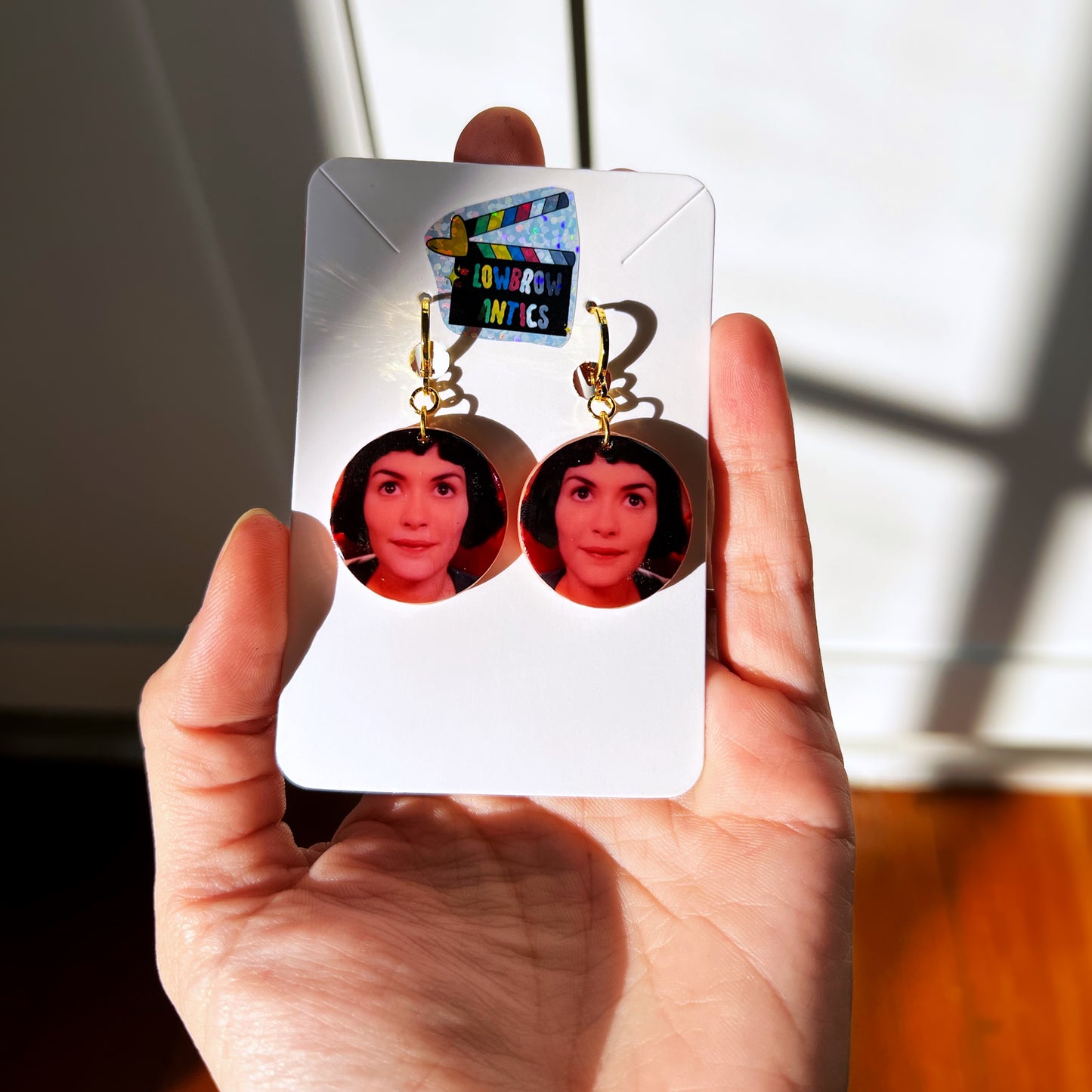 Amelie Film Still Gold Hoop Earrings