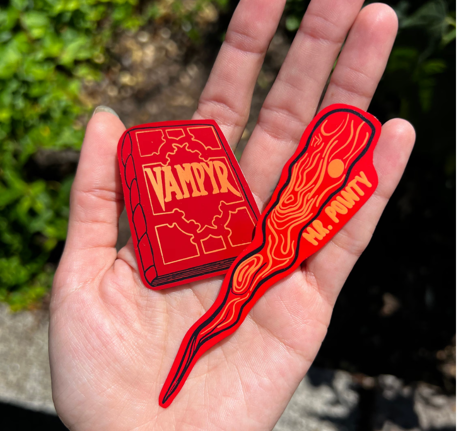 Buffy the Vampire Slayer handmade sticker pack for cult TV fans.