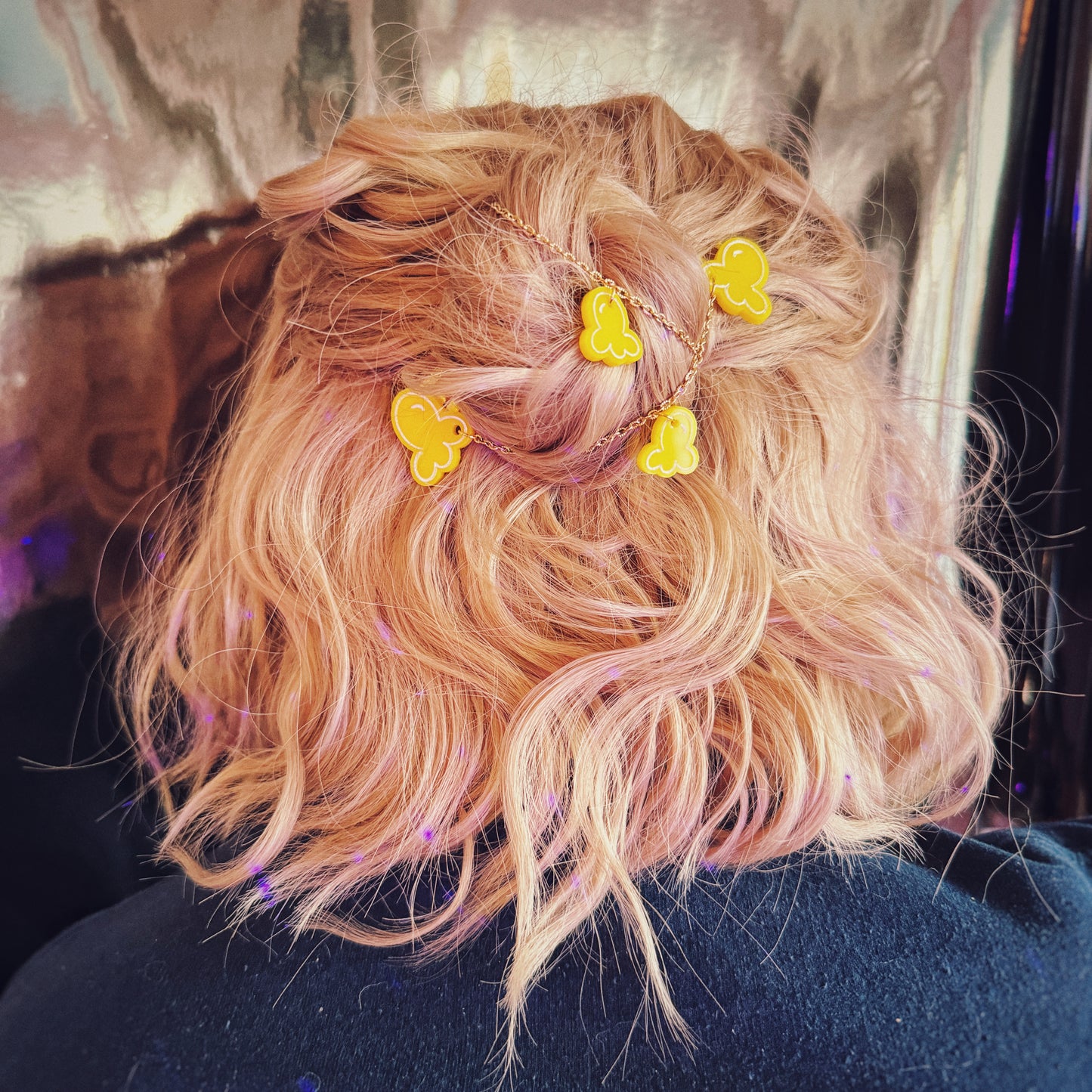 Popcorn Chain Hair Clips