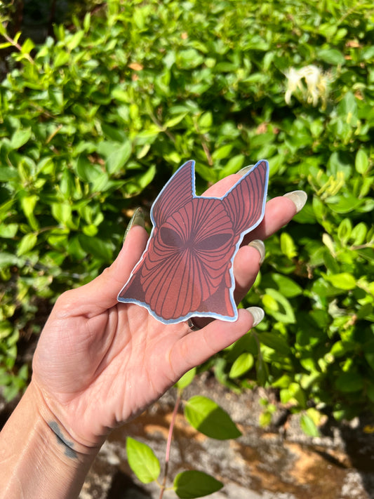 Dracula Armor Helmet Mirror Stickers