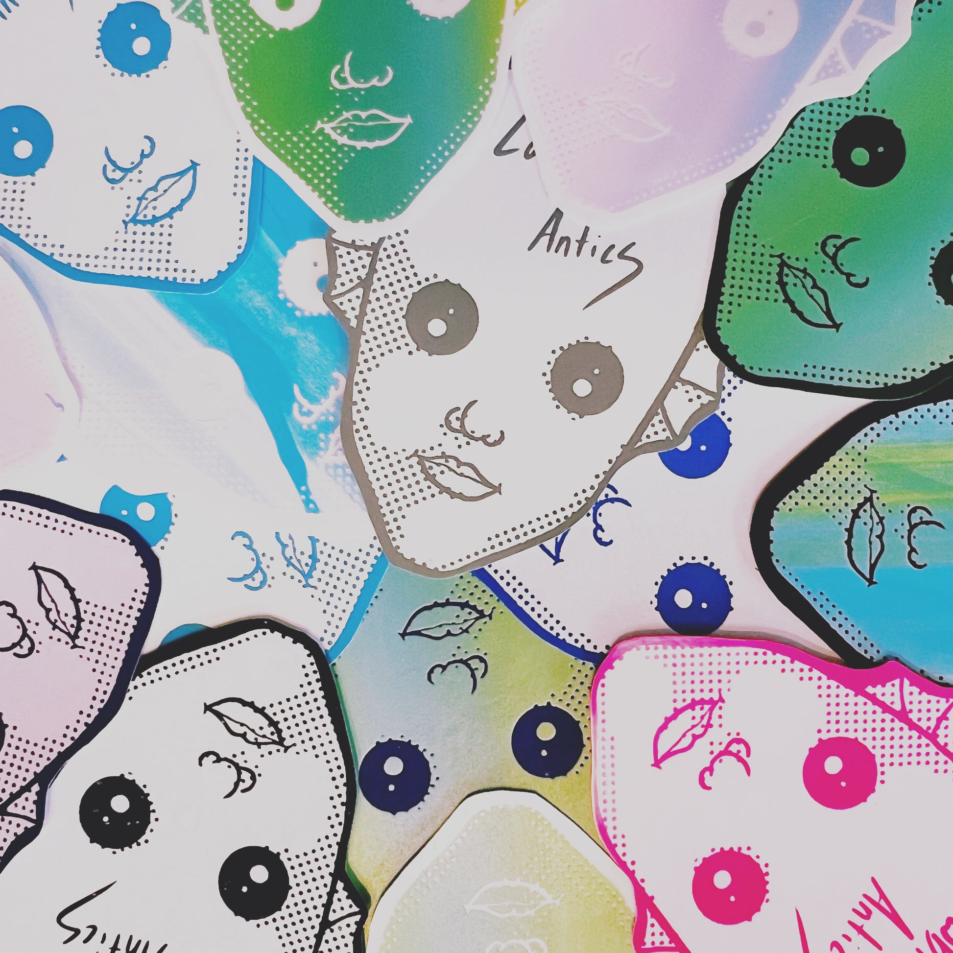 Fantastic Planet logo head stickers inspired by the cult sci-fi classic.