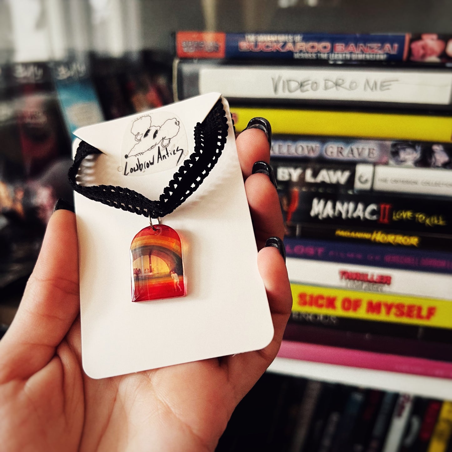 Holy Mountain Inspired Holographic Choker Necklace