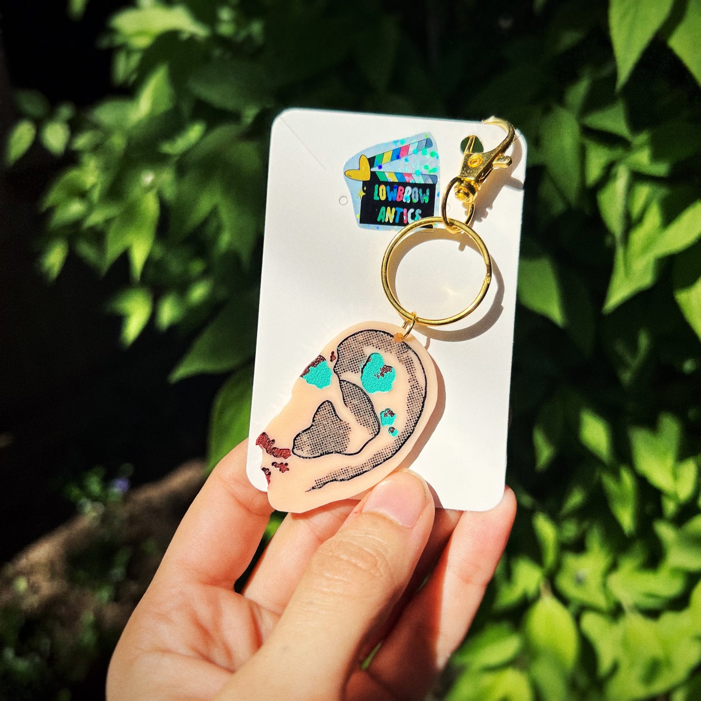 Blue Velvet Inspired Severed Ear Pins, Keychains, and Earrings