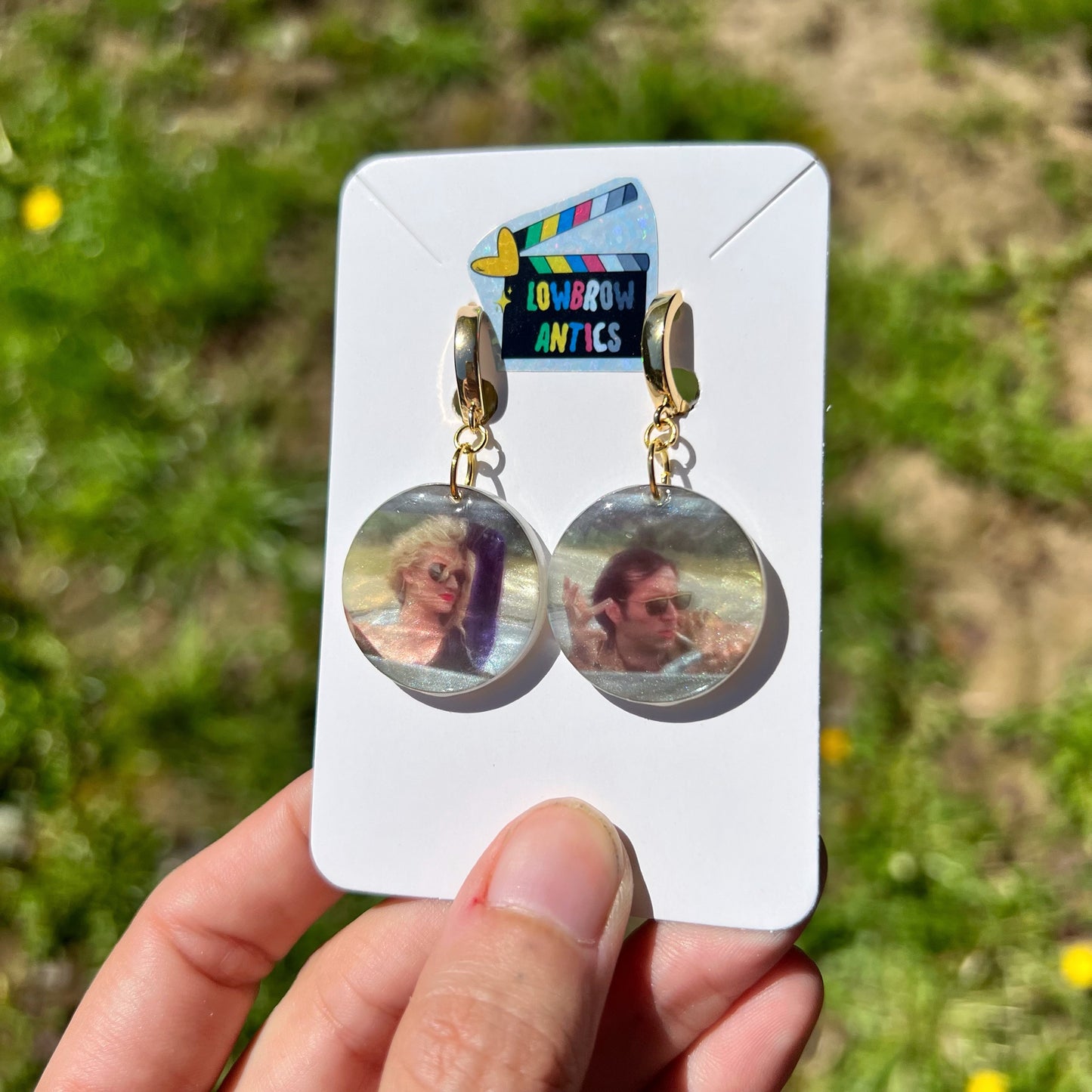 Wild at Heart Pearlescent Charm Earrings