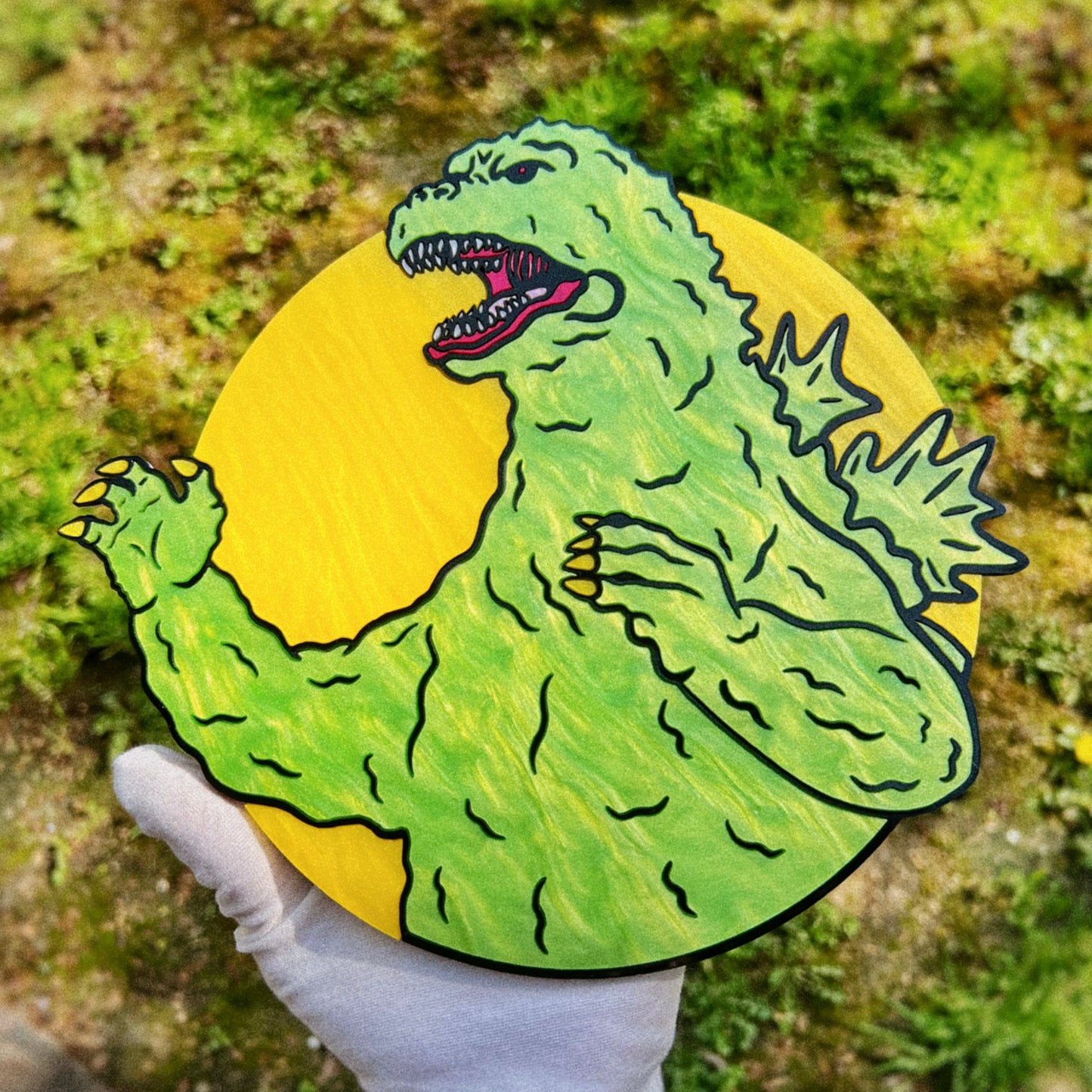 Kaiju King Acrylic Wall Art — Godzilla Inspired