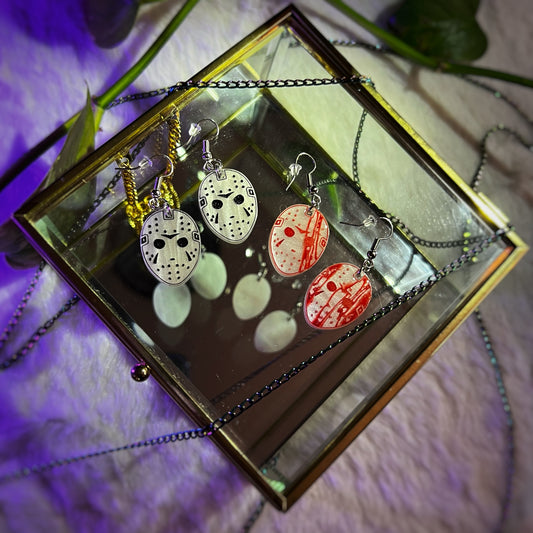 Jason Mask Earrings