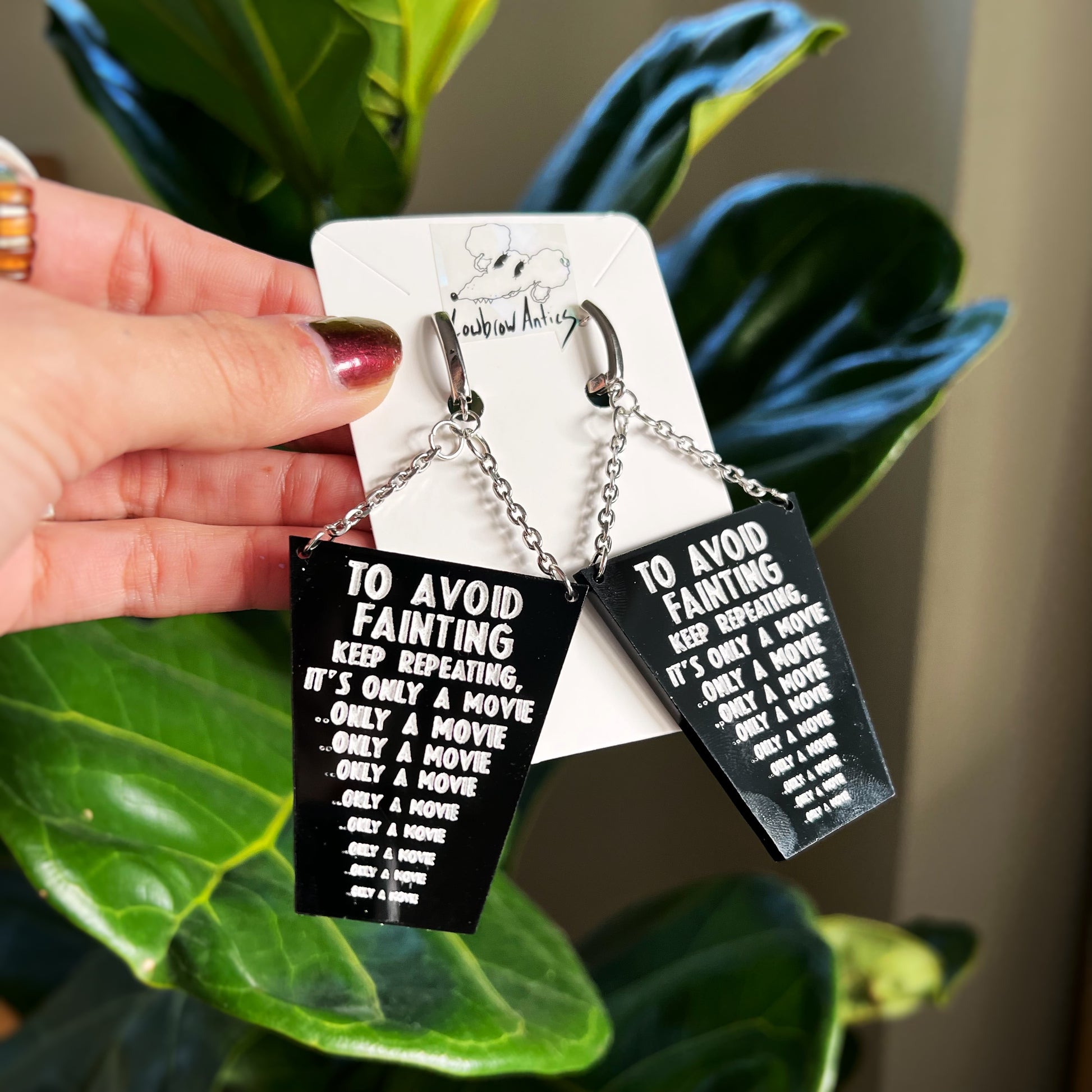 Last House on the Left-Inspired Earrings – Handmade Horror Jewelry