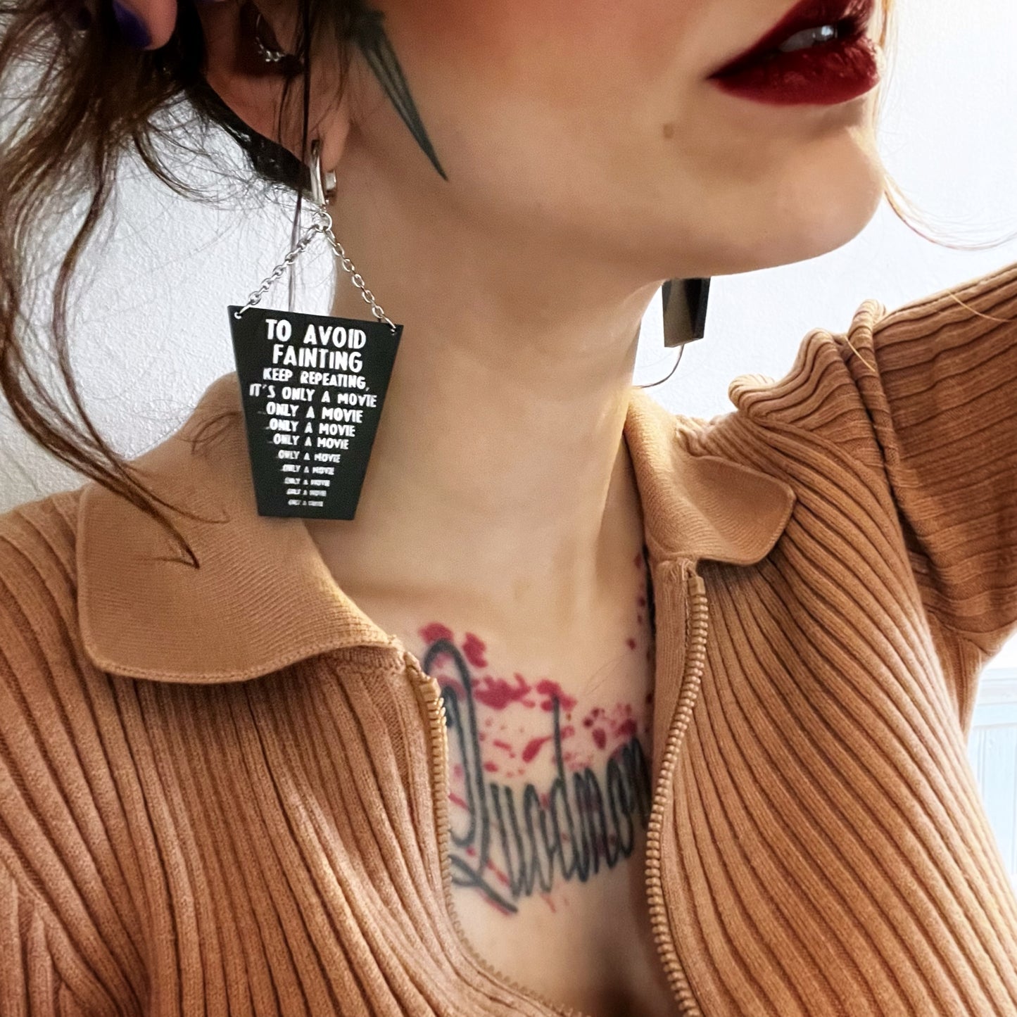 Last House on the Left-Inspired Earrings – Handmade Horror Jewelry