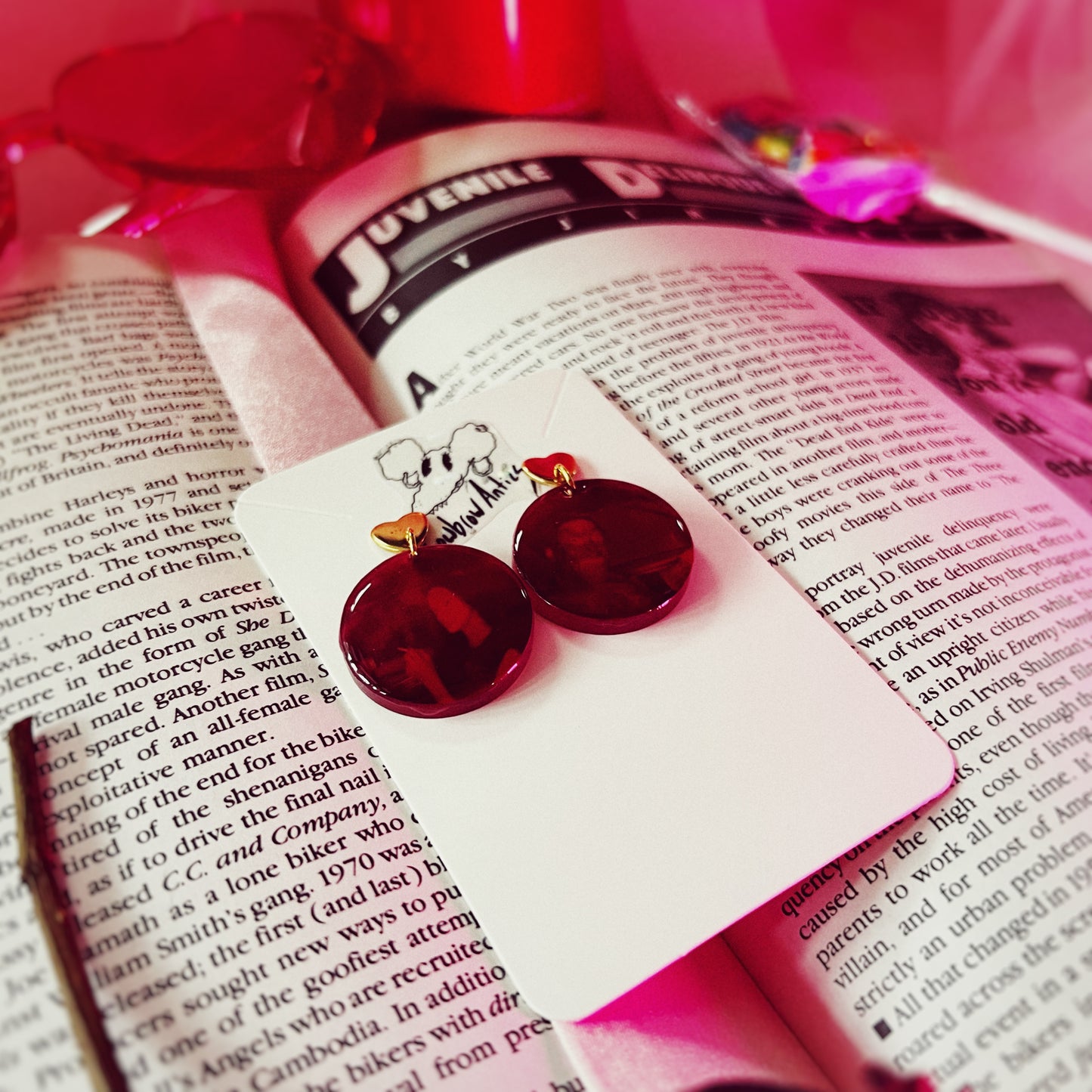 Mandy Inspired Heart Stud Earrings