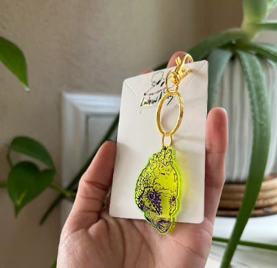 Naked Lunch Inspired Earrings & Keychains