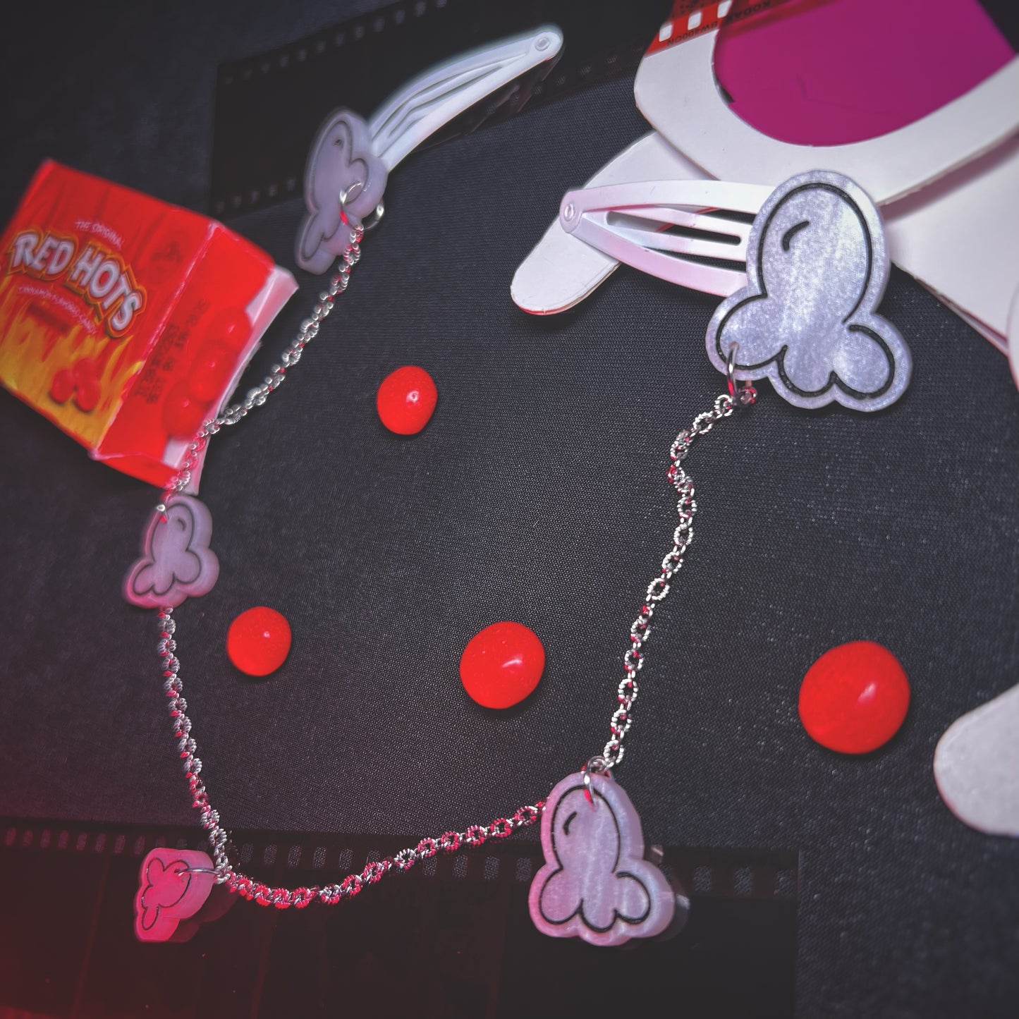 Popcorn Chain Hair Clips