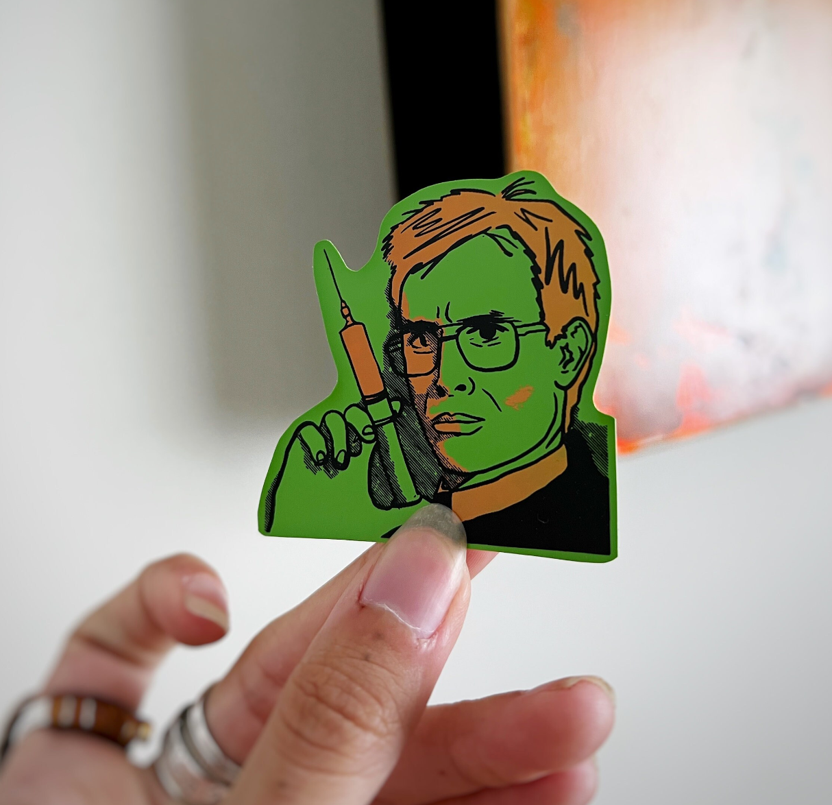 Herbert West Re-Animator vinyl stickers – Cult horror movie decals for fans of the mad scientist classic.