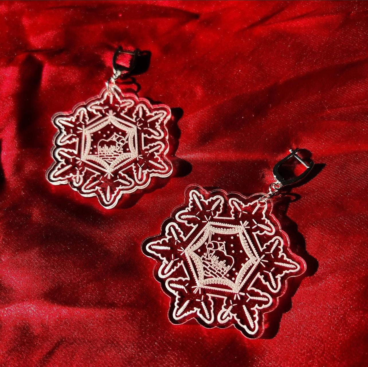 Silent Night Deadly Night Inspired Ornaments & Earrings