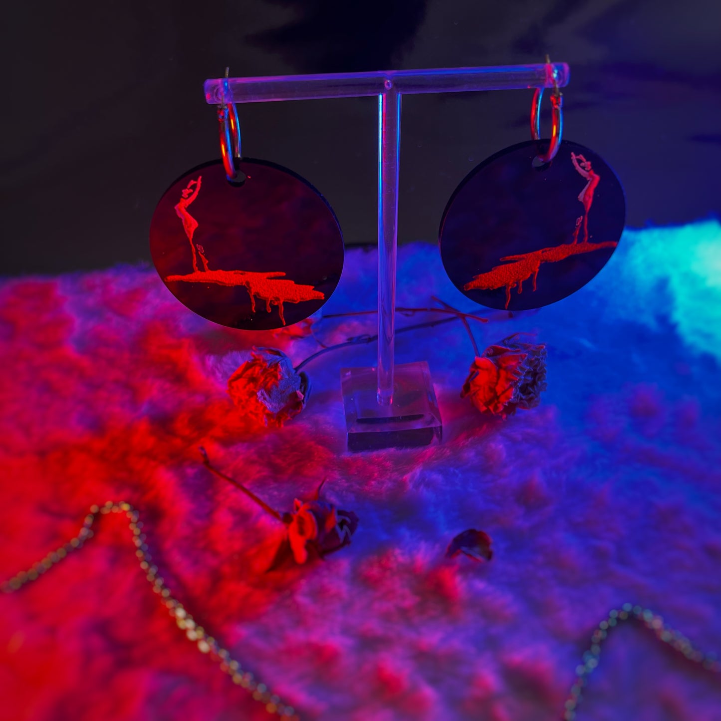 Suspiria Inspired Hoop Earrings