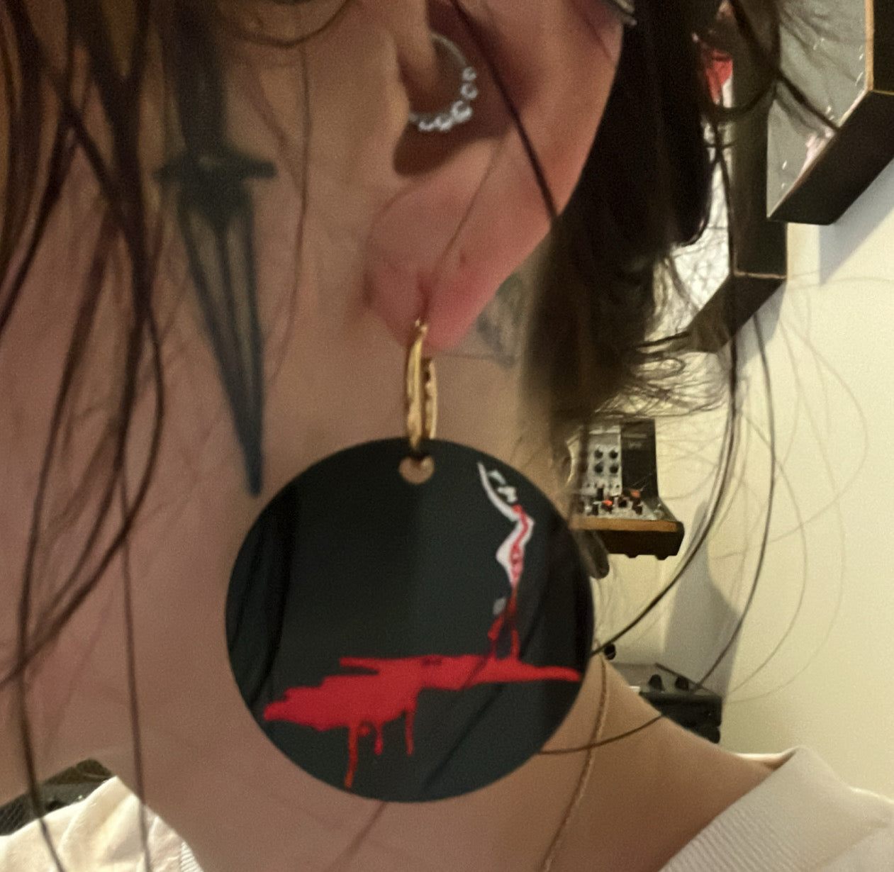 Suspiria Inspired Hoop Earrings