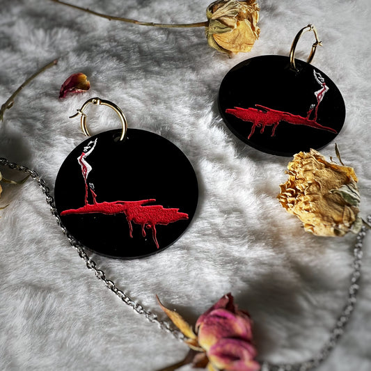 Suspiria Inspired Hoop Earrings