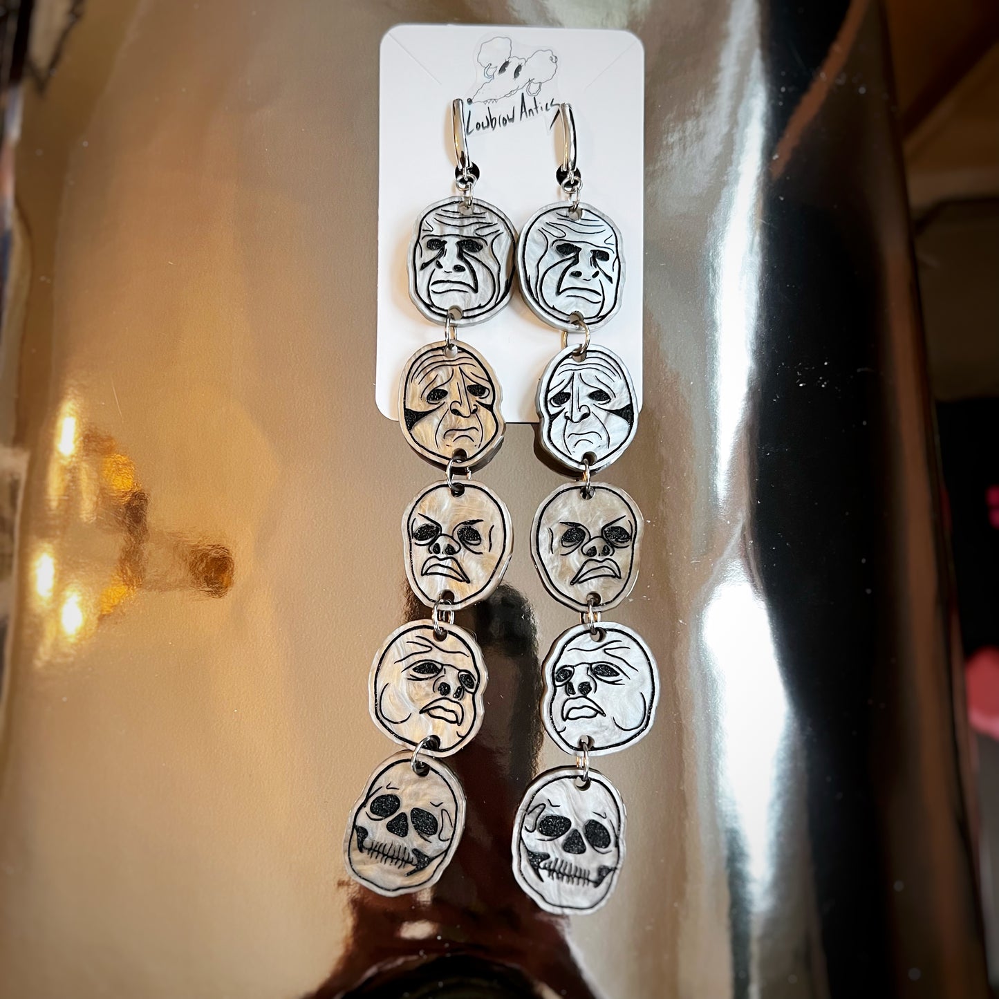 The Masks Earrings (Twilight Zone Inspired Collection)