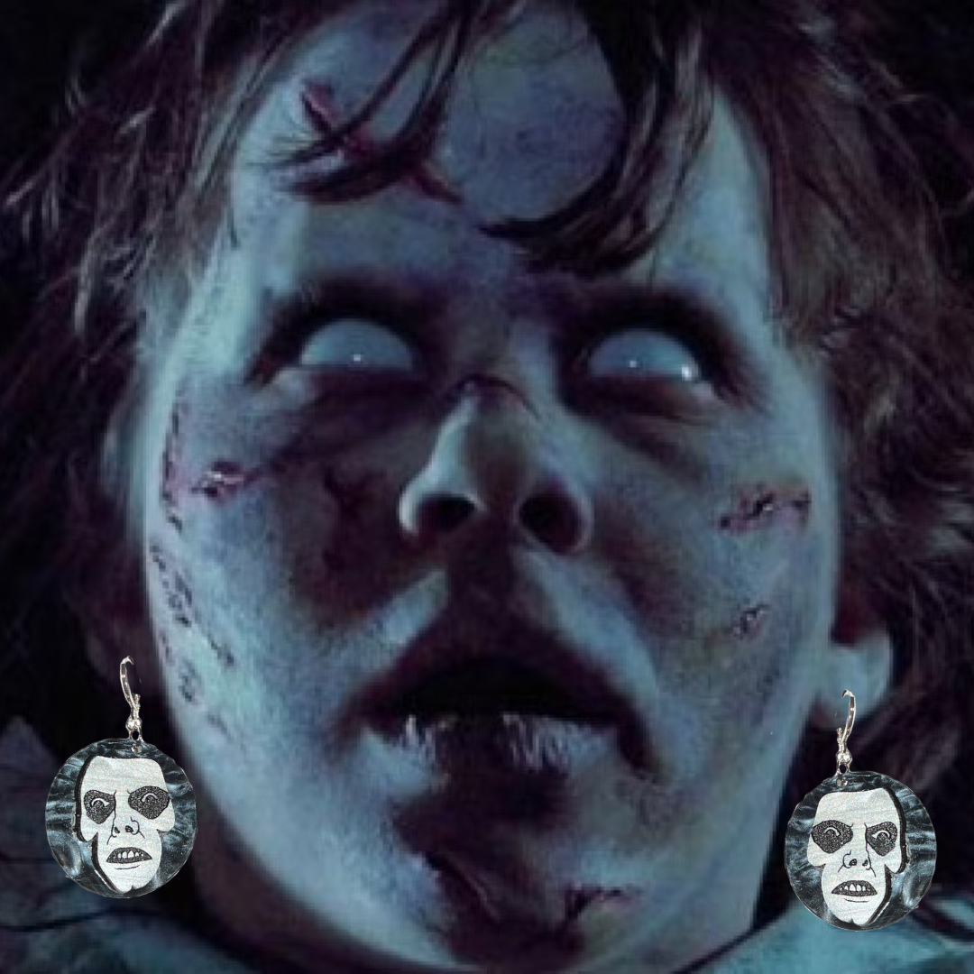 The Exorcist Inspired Pazuzu Face Earrings & Pins