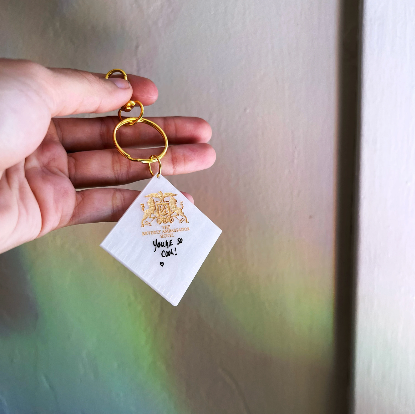 True Romance Napkin Inspired Earrings & Keychains