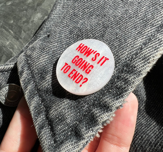 The Truman Show  Inspired Hows It Going To End? Pins & Earrings