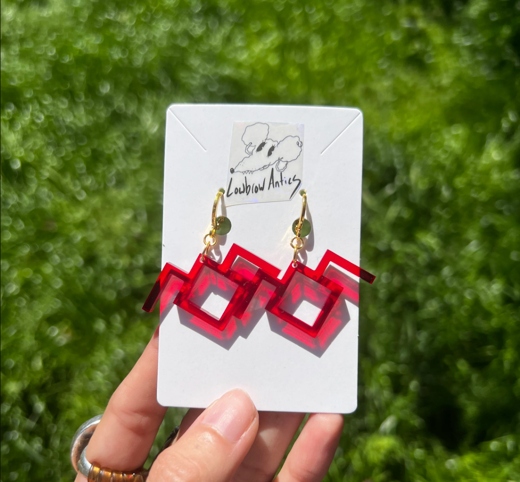 Twin Peaks Inspired Owl Symbol Earrings