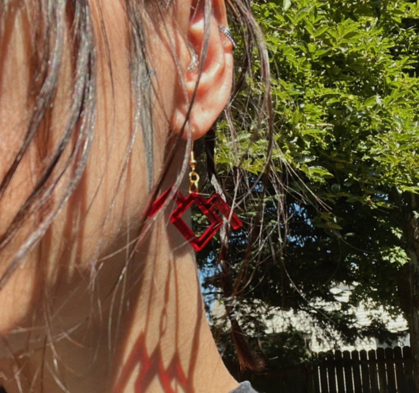 Twin Peaks Inspired Owl Symbol Earrings