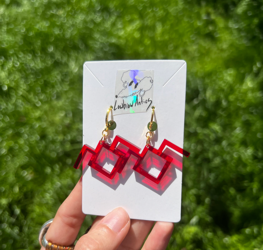 Twin Peaks Inspired Owl Symbol Earrings