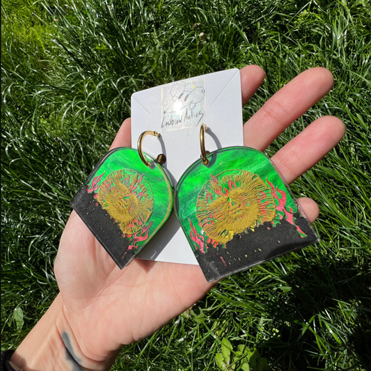 The Wickerman Inspired Layered Moving Earrings