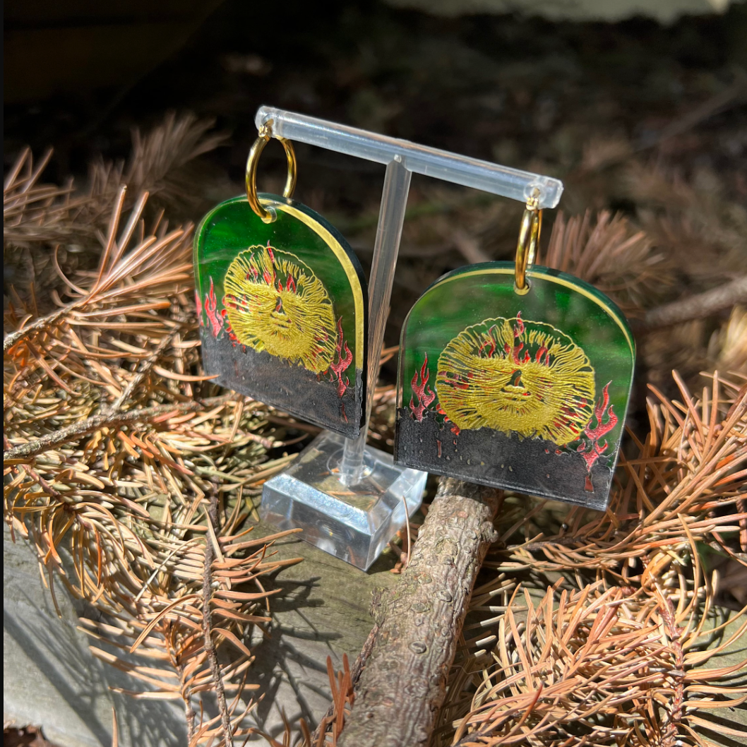 The Wickerman Inspired Layered Moving Earrings