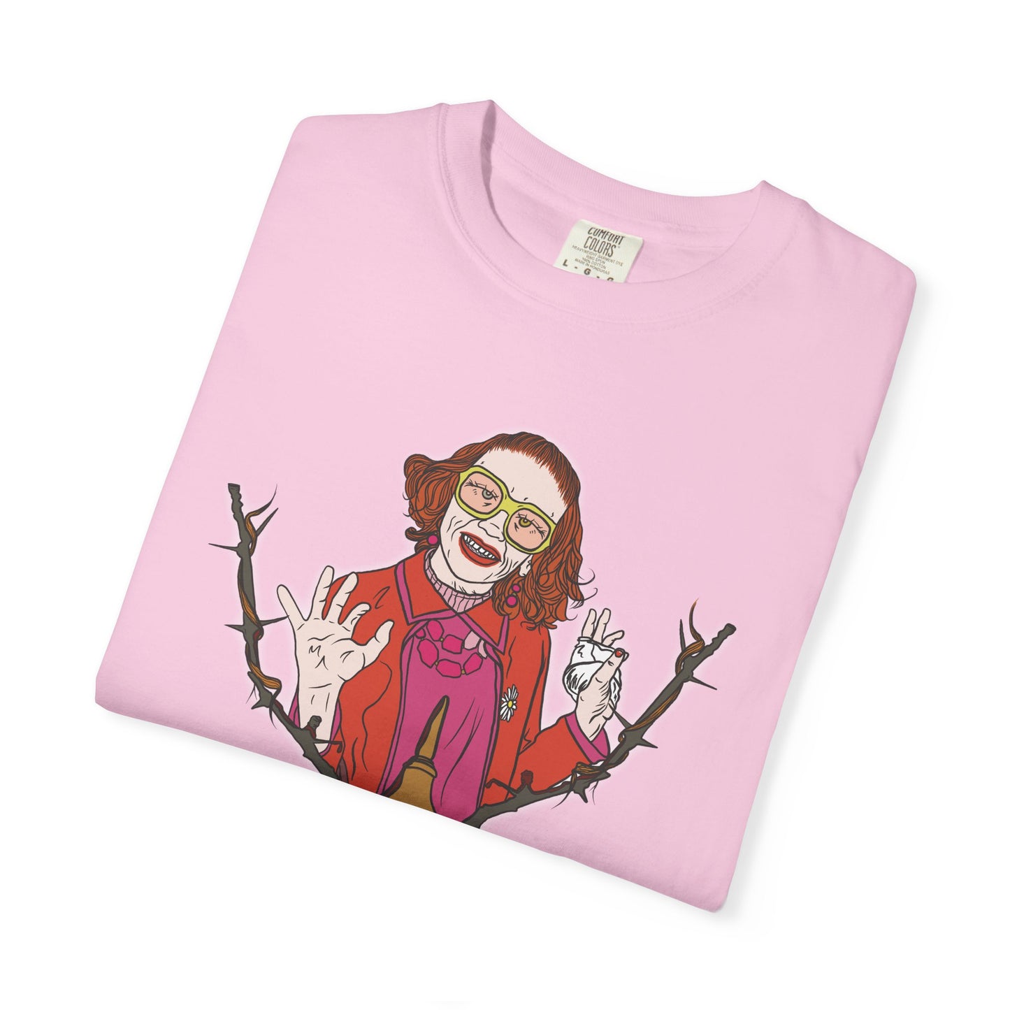 Weapons Inspired Aunt Gladys Illustrated Unisex Garment-Dyed T-shirt