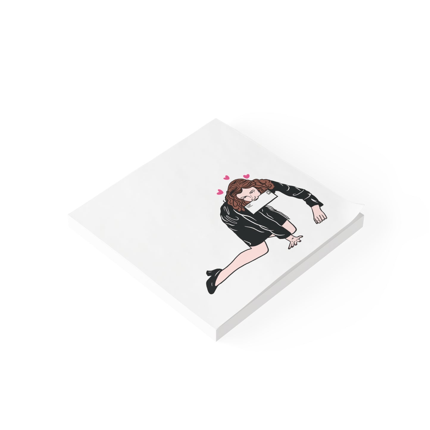 Original Lowbrow Antics sticky note pad inspired by erotic psychological cinema.