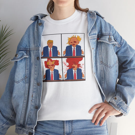 Trump Scanners Cronenberg Inspired Illustrated Unisex Heavy Cotton Tee