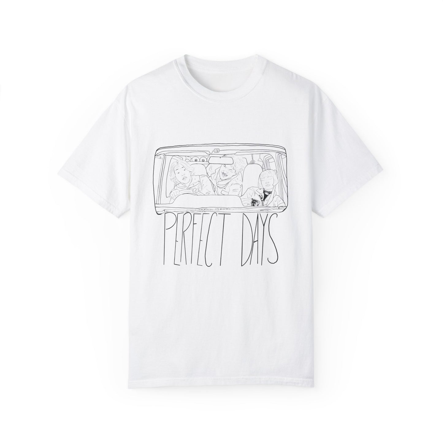 Perfect Days Illustrated Unisex Garment-Dyed T-shirt