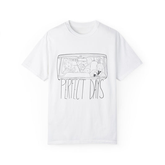 Perfect Days Illustrated Unisex Garment-Dyed T-shirt