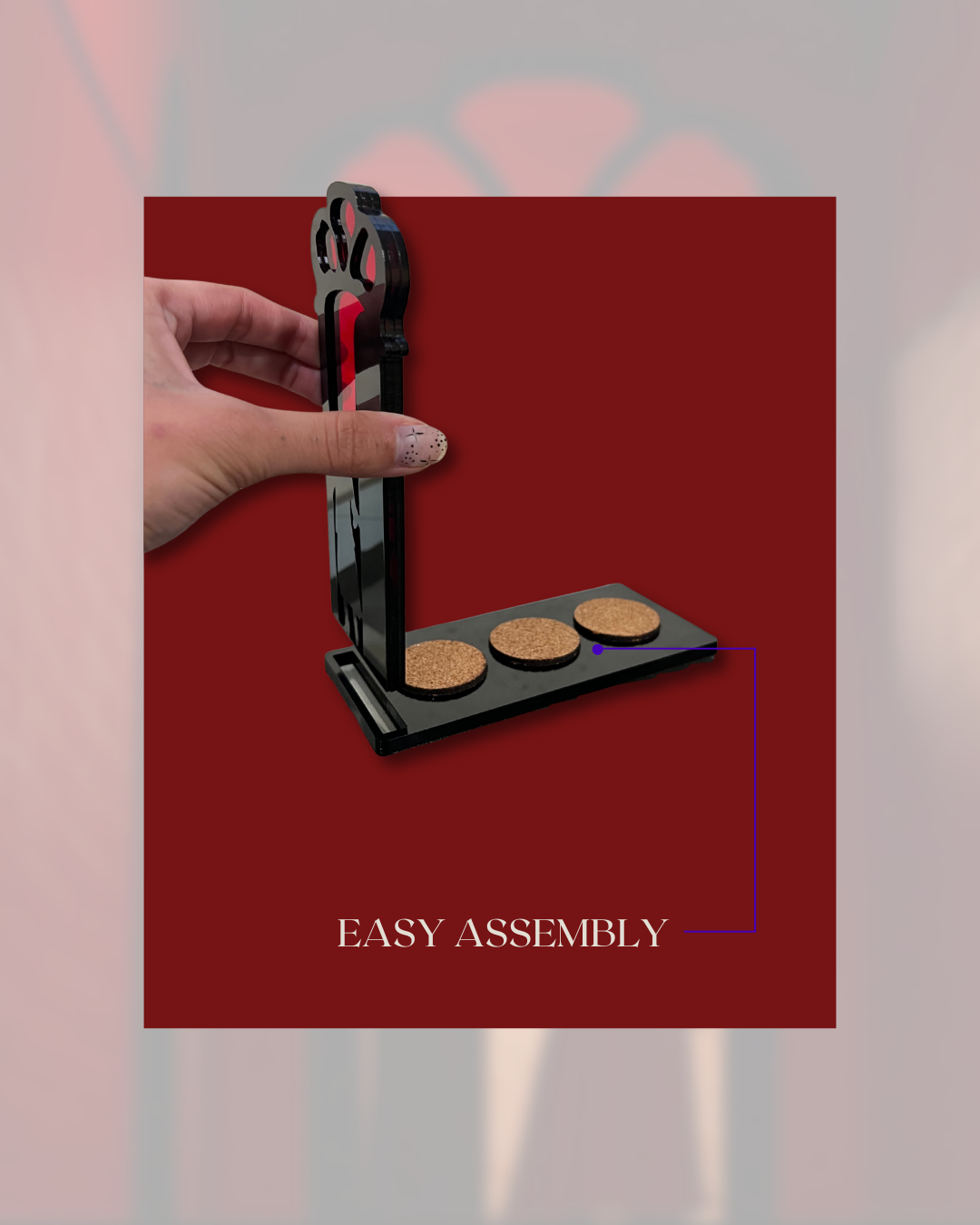 Suspiria Inspired Glowing Door Candle Holder/ "Movie Nook"