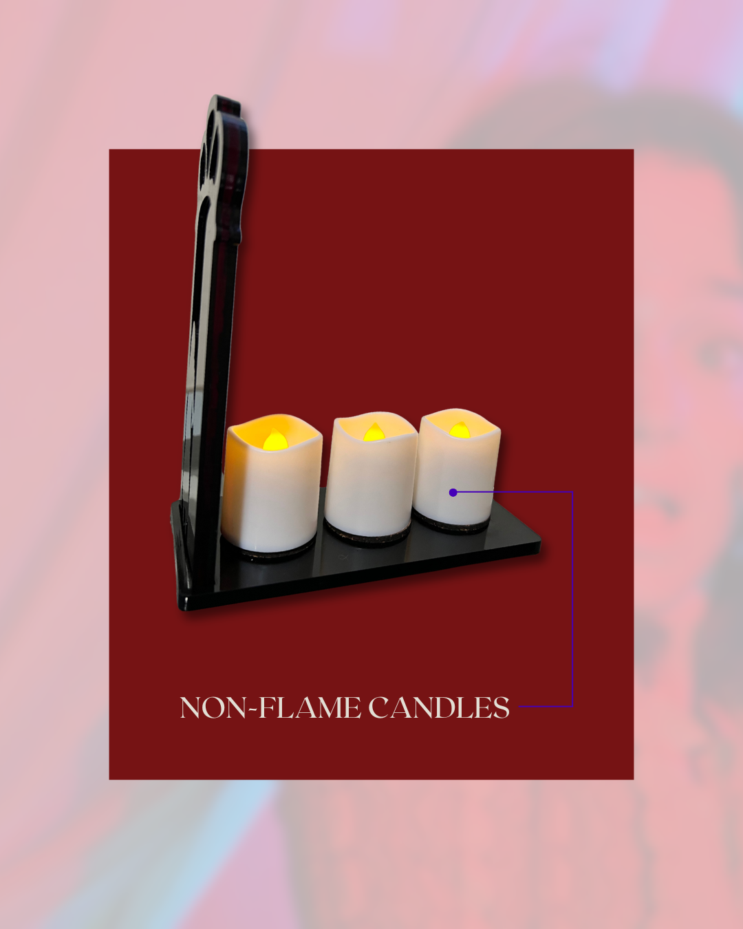 Suspiria Inspired Glowing Door Candle Holder/ "Movie Nook"