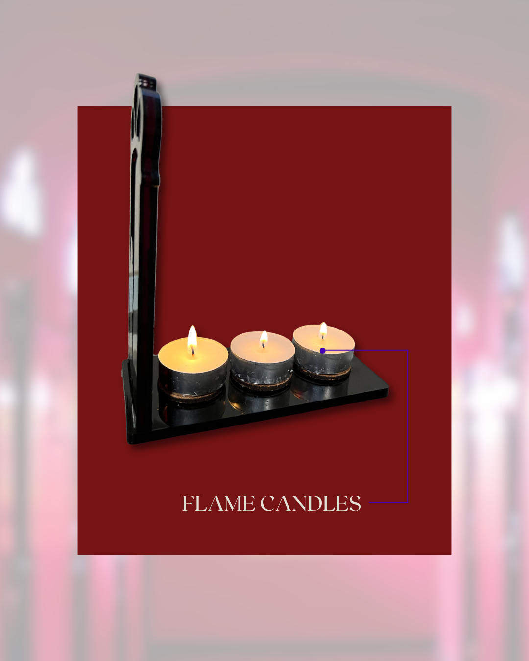 Suspiria Inspired Glowing Door Candle Holder/ "Movie Nook"