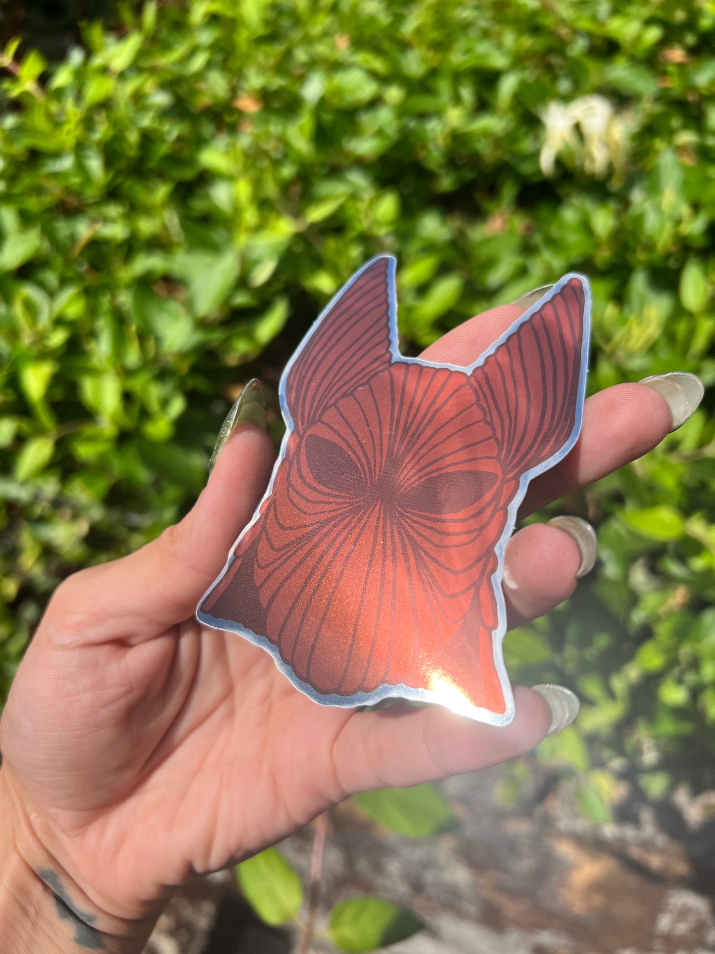 Dracula Armor Helmet Mirror Stickers