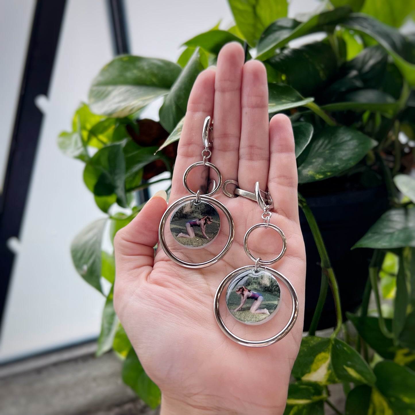 Dogtooth Double Hoop Earrings