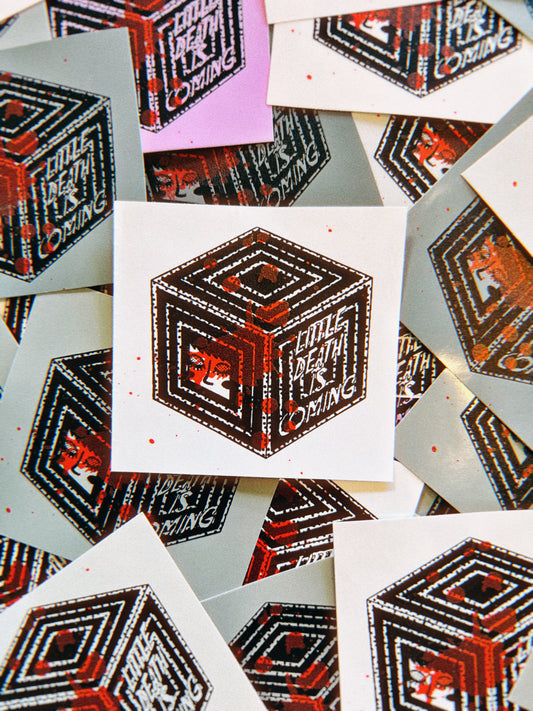 Little Death Is Coming Screenprinted Vinyl Sticker (Surprise Colorway)
